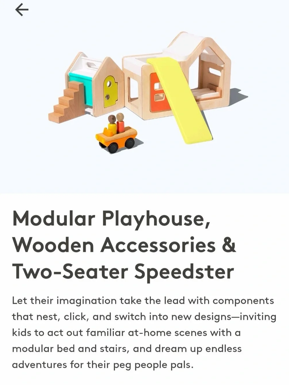 LOVEVERY Modular Wooden Playhouse Set